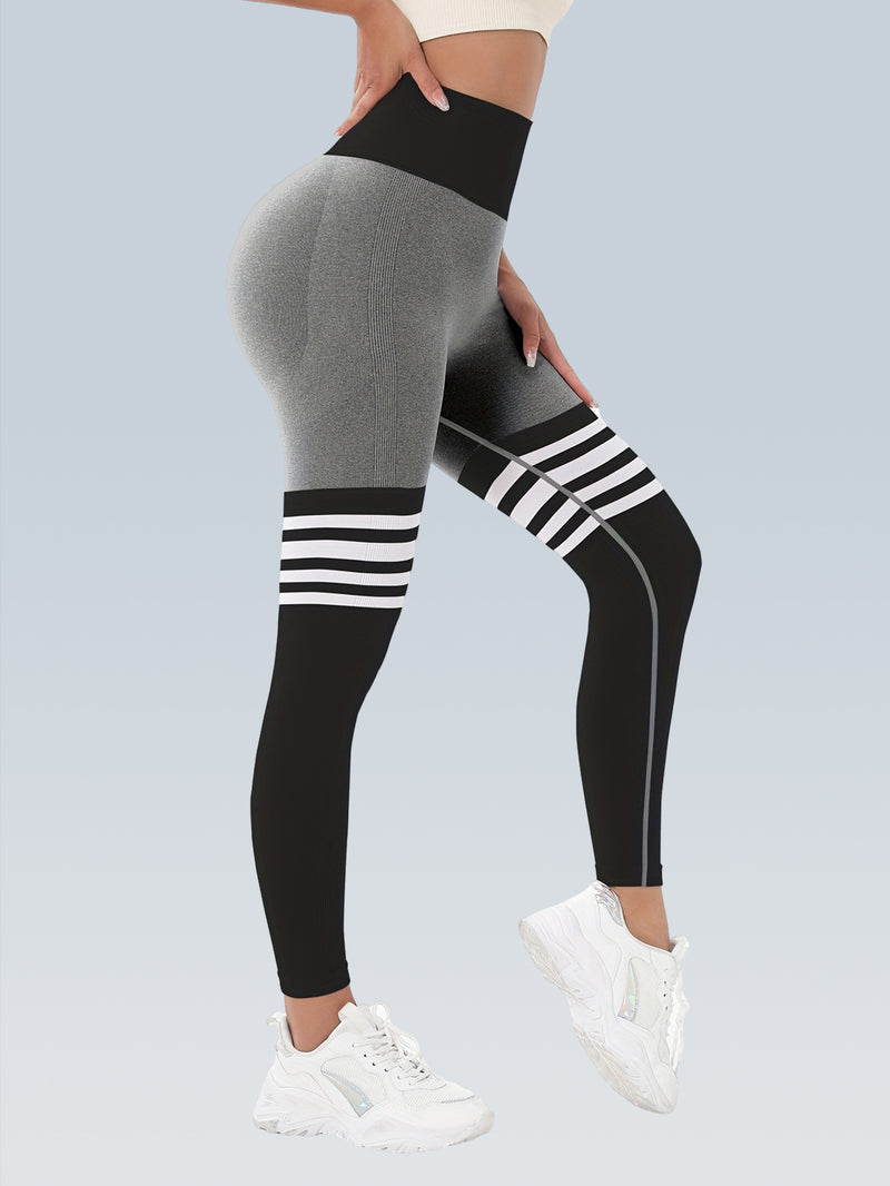 Booty Lifting Stripe Seamless Scrunch Legging