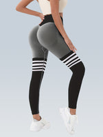 Booty Lifting Stripe Seamless Scrunch Legging